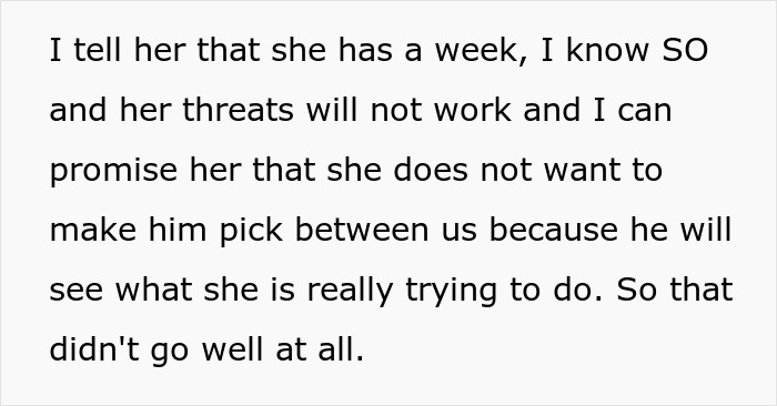 Text excerpt showing a confrontation where a lady tries to frame SIL to turn brother against his wife, causing shock.