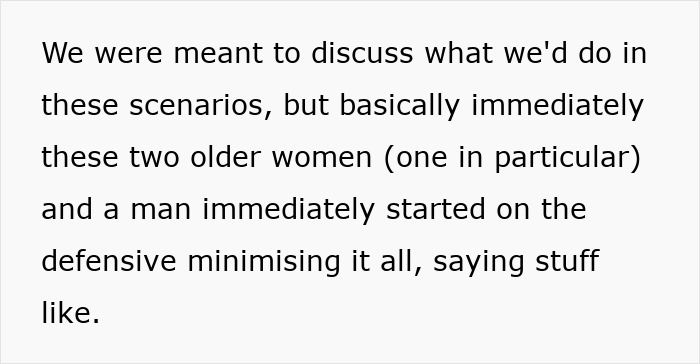 Text excerpt discussing a teacher revealing racist thoughts during unconscious bias training session.