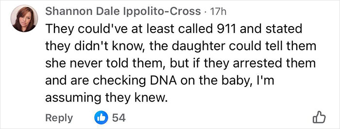 Facebook comment discussing the stepdad and mom facing felony charges after 11-year-old gives birth at home without medical help. Facebook comment discussing the stepdad and mom facing felony charges after 11-year-old gives birth at home without medical help.