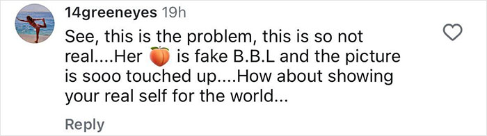 Social media comment criticizing Kim Kardashian’s new see-through Skims campaign, calling it unrealistic and edited. Social media comment criticizing Kim Kardashian’s new see-through Skims campaign, calling it unrealistic and edited.