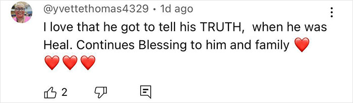 Social media comment expressing support for Pete Davidson addressing scrutiny of size of his manhood. Social media comment expressing support for Pete Davidson addressing scrutiny of size of his manhood.