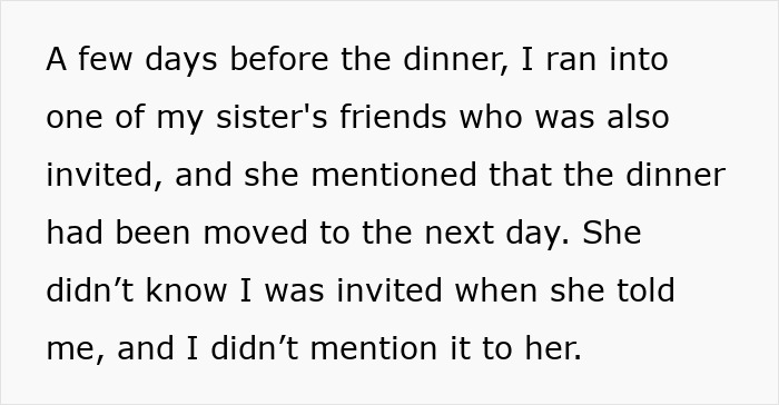 Text excerpt about a person encountering sister’s friend before a dinner, considering sister’s boyfriend as quite fake. Text excerpt about a person encountering sister’s friend before a dinner, considering sister’s boyfriend as quite fake.