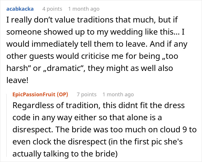Comments discussing groom's brother's girlfriend wearing a sage green dress at a wedding and being trolled for resembling a white wedding dress. Comments discussing groom's brother's girlfriend wearing a sage green dress at a wedding and being trolled for resembling a white wedding dress.