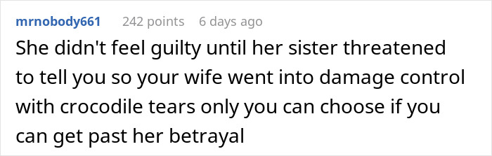 Comment discussing a man learning his wife’s family secretly cyber-bullied him and the resulting family fallout. Comment discussing a man learning his wife’s family secretly cyber-bullied him and the resulting family fallout.