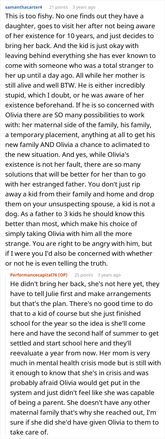 Reddit comments discussing a man promising a quiet life with two kids and adding a bonus stepdaughter. Reddit comments discussing a man promising a quiet life with two kids and adding a bonus stepdaughter.