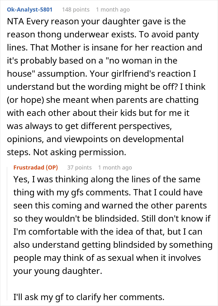 Parents Outraged As Single Dad Doesn’t Consult Them Before Allowing His Daughter To Wear Thongs Parents Outraged As Single Dad Doesn’t Consult Them Before Allowing His Daughter To Wear Thongs
