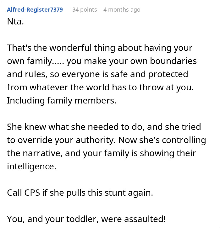 Comment discussing family boundaries and safety after a woman refuses to babysit her autistic nephew who injured her daughter. Comment discussing family boundaries and safety after a woman refuses to babysit her autistic nephew who injured her daughter.