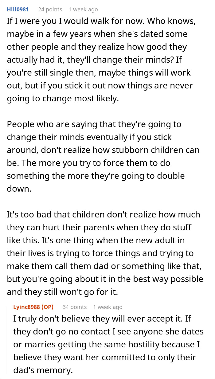 Text conversation discussing challenges of trying to win over fiancee’s kids and relationship struggles after years. Text conversation discussing challenges of trying to win over fiancee’s kids and relationship struggles after years.