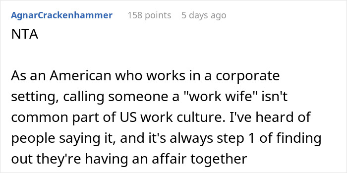 Woman Escalates Situation To Boss After New Guy Flirts And Keeps Calling Her His Work Wife Woman Escalates Situation To Boss After New Guy Flirts And Keeps Calling Her His Work Wife