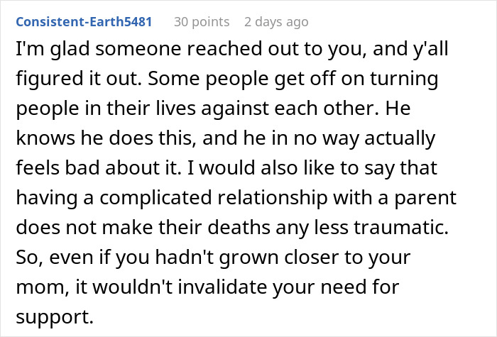 Text post about a woman facing double heartbreak after her mother’s death reveals her boyfriend’s true character.