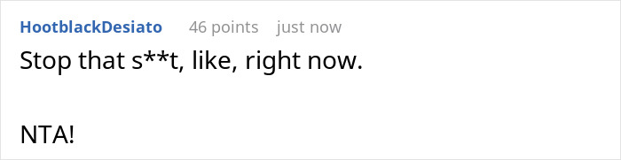 Screenshot of an online comment where a woman says no to future MIL’s temporary stay and faces backlash before marriage begins.