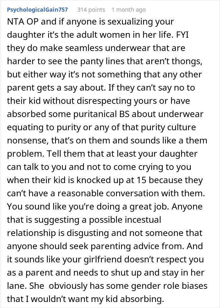 Parents Outraged As Single Dad Doesn’t Consult Them Before Allowing His Daughter To Wear Thongs Parents Outraged As Single Dad Doesn’t Consult Them Before Allowing His Daughter To Wear Thongs