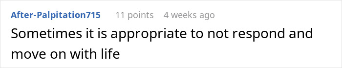 Comment about choosing not to respond and moving on with life, related to friends call two decades later. Comment about choosing not to respond and moving on with life, related to friends call two decades later.