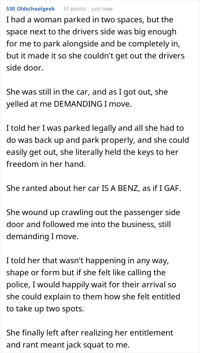 Person Leaves Mall But Finds Their Car Parked In, Gets Ice-Cold Revenge On Jerk Who Did It