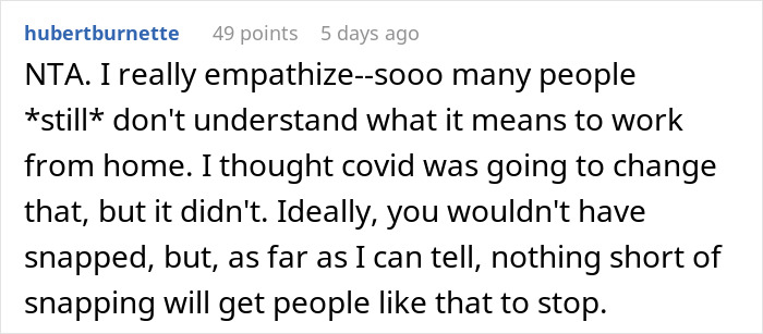 Screenshot of a Reddit comment empathizing with working moms dealing with misunderstandings about daycare challenges. Screenshot of a Reddit comment empathizing with working moms dealing with misunderstandings about daycare challenges.