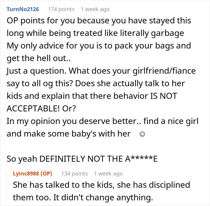 Commentary on man trying to win over fiancee’s kids for years, expressing frustration and desire to break up. Commentary on man trying to win over fiancee’s kids for years, expressing frustration and desire to break up.