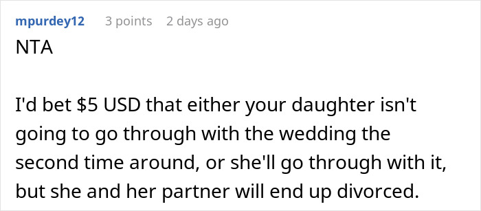 Man discusses daughter’s failed wedding costs and skips own event to spend time with friends in casual setting. Man discusses daughter’s failed wedding costs and skips own event to spend time with friends in casual setting.