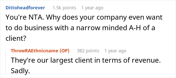 Alt text: Indian guy refuses to change his name for US client while friend warns about career risks in online discussion. Alt text: Indian guy refuses to change his name for US client while friend warns about career risks in online discussion.