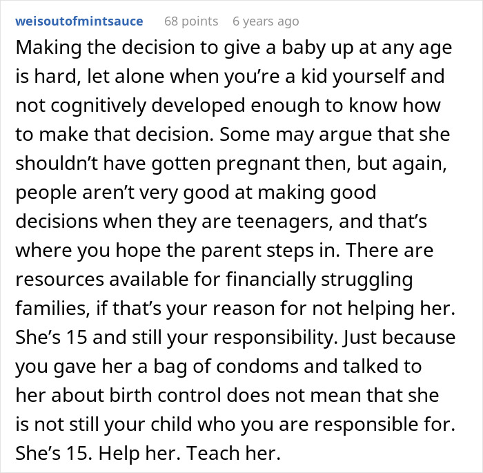 Comment discussing the challenges of parenting a teen and reasons a dad called CPS on his daughter. Comment discussing the challenges of parenting a teen and reasons a dad called CPS on his daughter.