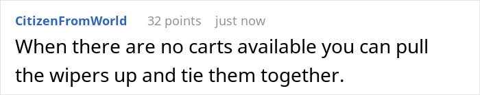 Person Leaves Mall But Finds Their Car Parked In, Gets Ice-Cold Revenge On Jerk Who Did It