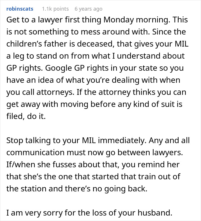 Widow seeks to move back to home country with kids as mother-in-law threatens legal action in court dispute. Widow seeks to move back to home country with kids as mother-in-law threatens legal action in court dispute.