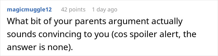 Text post from a user discussing parents forcing pay expensive rent, questioning the convincing nature of their argument. Text post from a user discussing parents forcing pay expensive rent, questioning the convincing nature of their argument.