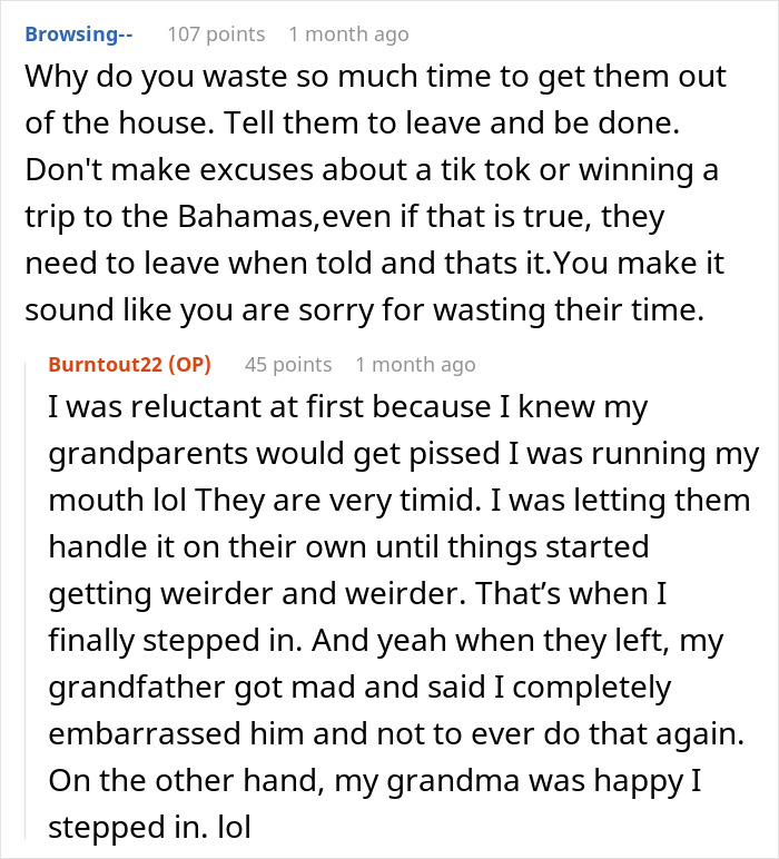 Reddit comments discussing a grandkid losing patience with villainous vacuum cleaner salespeople and handling the situation. Reddit comments discussing a grandkid losing patience with villainous vacuum cleaner salespeople and handling the situation.