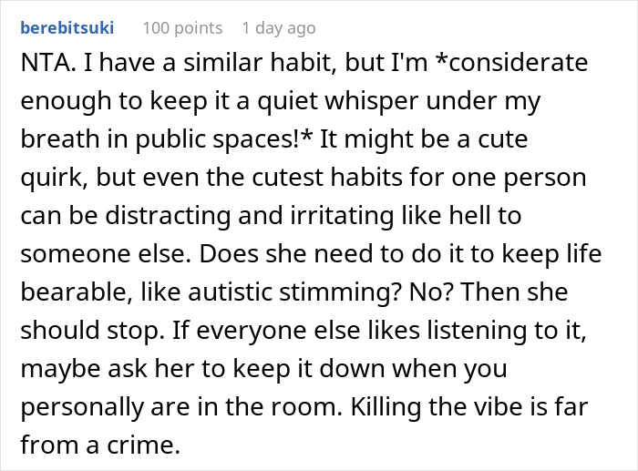 Reddit user comments on bizarre lunchtime ritual causing office confrontation and criticism over workplace behavior.