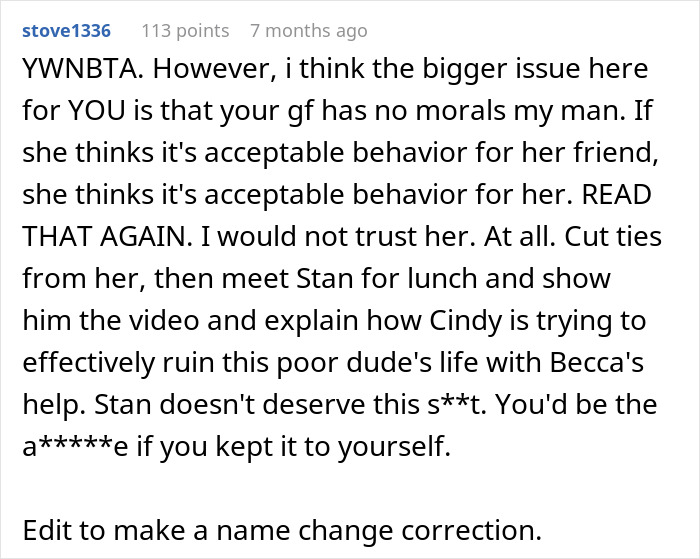Screenshot of a forum comment discussing a lady’s affair pregnancy and her bestie’s boyfriend’s outrage over the situation. Screenshot of a forum comment discussing a lady’s affair pregnancy and her bestie’s boyfriend’s outrage over the situation.
