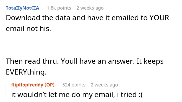Screenshot of a Reddit conversation about strange text and suspicion involving a fiancé, related to a mom-to-be's gut feeling. Screenshot of a Reddit conversation about strange text and suspicion involving a fiancé, related to a mom-to-be's gut feeling.
