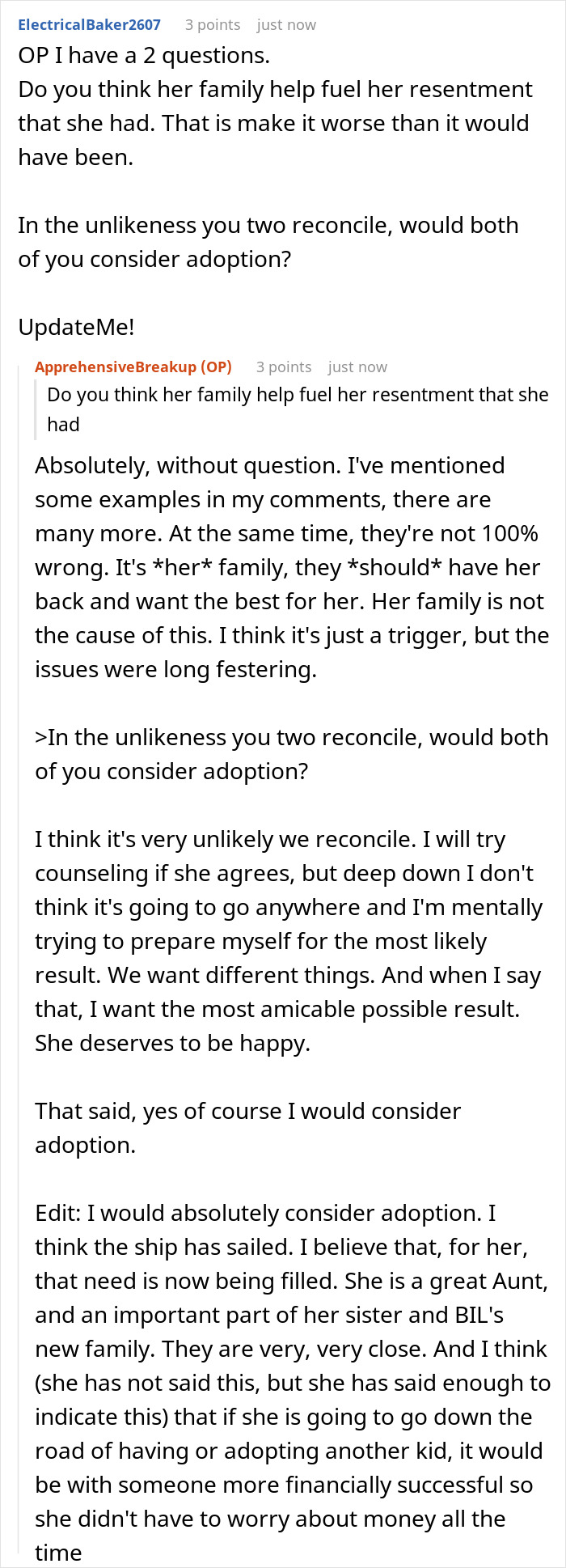 Reddit conversation discussing wife’s resentment towards husband and the impact on their relationship during an unwanted trip. Reddit conversation discussing wife’s resentment towards husband and the impact on their relationship during an unwanted trip.