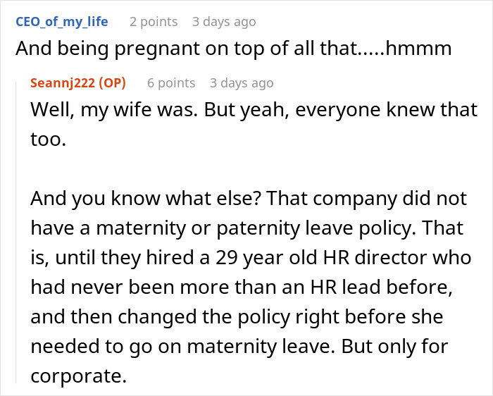 Screenshot of a Reddit conversation discussing a boss making life difficult for a grieving employee with unfair leave policies. Screenshot of a Reddit conversation discussing a boss making life difficult for a grieving employee with unfair leave policies.