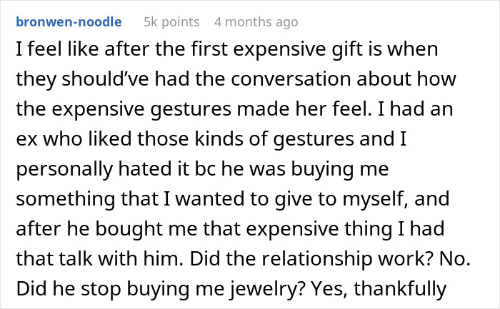 Rich Guy Buys GF A Bunch Of Expensive Stuff, Confused When She Gives Him A Reality Check Rich Guy Buys GF A Bunch Of Expensive Stuff, Confused When She Gives Him A Reality Check