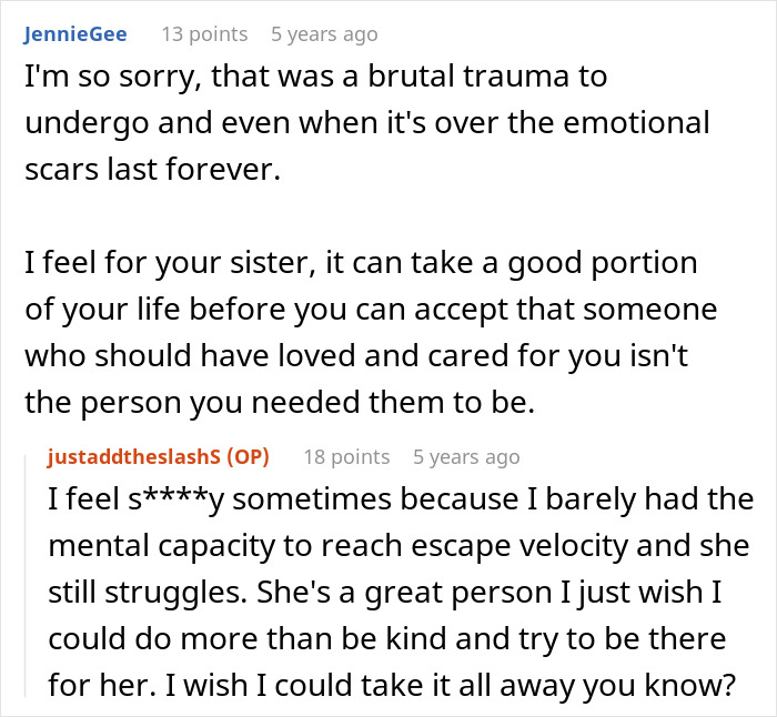 Reddit comments discussing emotional trauma and regret after a mom tells her teen son to leave home and her life falls apart. Reddit comments discussing emotional trauma and regret after a mom tells her teen son to leave home and her life falls apart.