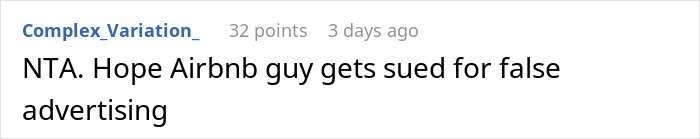 Comment on a forum post discussing an Airbnb host upstairs calling neighbor’s patio refusal discrimination. Comment on a forum post discussing an Airbnb host upstairs calling neighbor’s patio refusal discrimination.