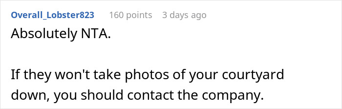 Screenshot of a Reddit comment discussing neighbor refusing tourists use of patio and Airbnb host calling it discrimination. Screenshot of a Reddit comment discussing neighbor refusing tourists use of patio and Airbnb host calling it discrimination.