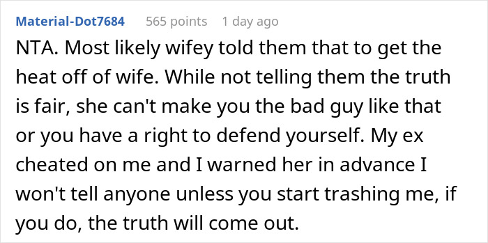 Comment discussing spouse defending herself and revealing truth behind rumors about divorce and weight concerns. Comment discussing spouse defending herself and revealing truth behind rumors about divorce and weight concerns.