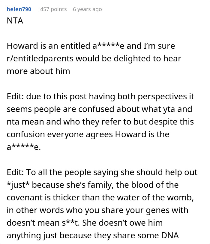Reddit user calls out brother for accusing sister of being a stranger to his kids after refusing childcare duties. Reddit user calls out brother for accusing sister of being a stranger to his kids after refusing childcare duties.