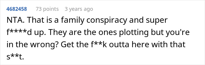 Screenshot of a comment defending a childfree woman escaping relatives trying to turn her vacation into daycare duty. Screenshot of a comment defending a childfree woman escaping relatives trying to turn her vacation into daycare duty.