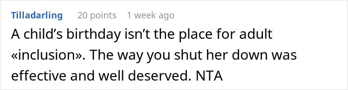 Screenshot of a social media comment about a lady miffed after sister-in-law tells her to stop making niece’s birthday all about spiritual awakening. Screenshot of a social media comment about a lady miffed after sister-in-law tells her to stop making niece’s birthday all about spiritual awakening.