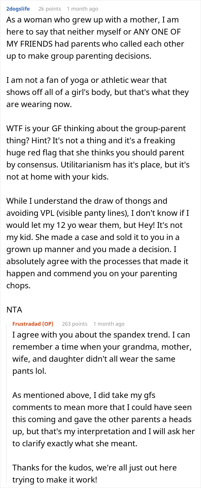 Parents Outraged As Single Dad Doesn’t Consult Them Before Allowing His Daughter To Wear Thongs Parents Outraged As Single Dad Doesn’t Consult Them Before Allowing His Daughter To Wear Thongs