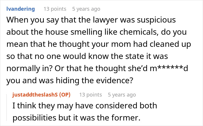 Reddit discussion screenshot about a mom telling her teen son to leave home and regret after losing everything. Reddit discussion screenshot about a mom telling her teen son to leave home and regret after losing everything.