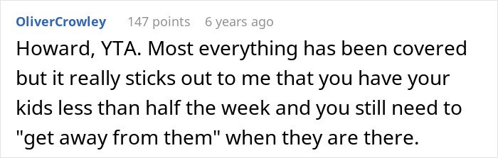 Screenshot of an online comment discussing a guy accusing his sister of being a stranger to his kids after refusing childcare. Screenshot of an online comment discussing a guy accusing his sister of being a stranger to his kids after refusing childcare.