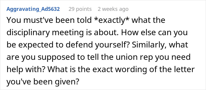 Screenshot of a forum comment discussing details about a worker disciplined and ChatGPT related slurs case. Screenshot of a forum comment discussing details about a worker disciplined and ChatGPT related slurs case.