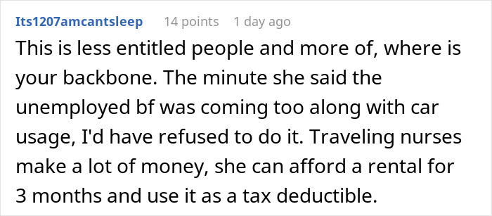 Screenshot of a Reddit comment discussing regrets after agreeing to host an old friend with wild requests. Screenshot of a Reddit comment discussing regrets after agreeing to host an old friend with wild requests.