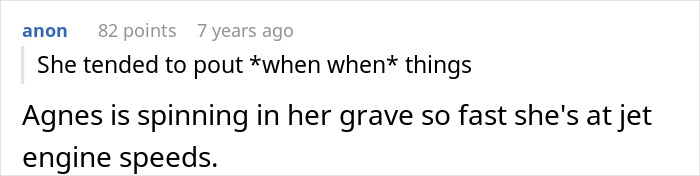 Screenshot of an online comment discussing an obnoxious coworker and a forced retirement party leading to her quitting. Screenshot of an online comment discussing an obnoxious coworker and a forced retirement party leading to her quitting.