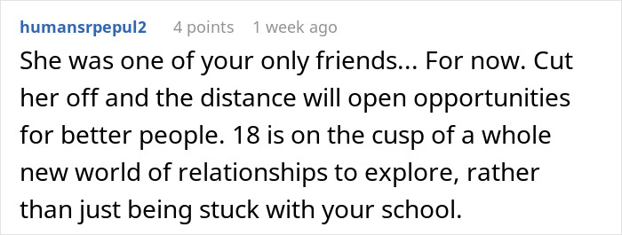 Comment on forum about a teen confused at best friend's door at 4 AM, reflecting on friendship changes and new relationships. Comment on forum about a teen confused at best friend's door at 4 AM, reflecting on friendship changes and new relationships.