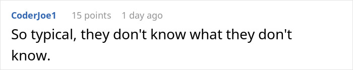 Comment on a forum post discussing a manager calling a woman useless at work and getting corrected. Comment on a forum post discussing a manager calling a woman useless at work and getting corrected.