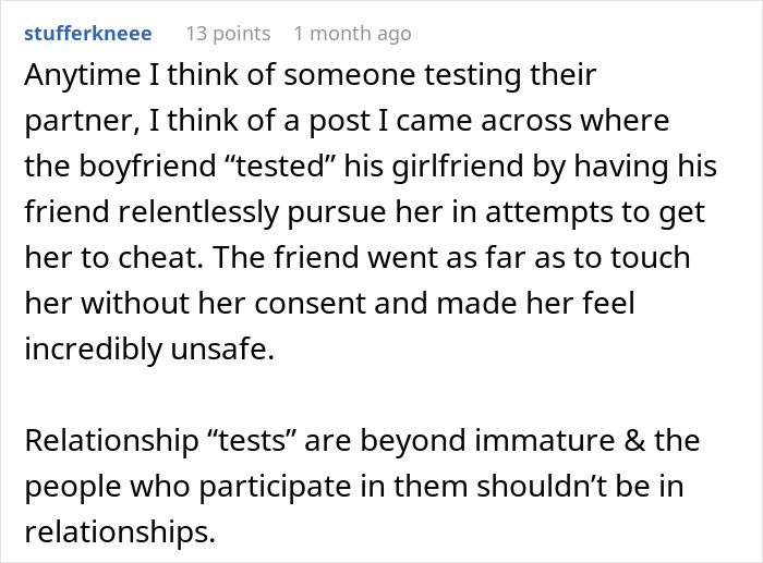 Text post discussing girlfriend confused after boyfriend’s sister hits on her as a relationship test causing anger and feeling unsafe. Text post discussing girlfriend confused after boyfriend’s sister hits on her as a relationship test causing anger and feeling unsafe.