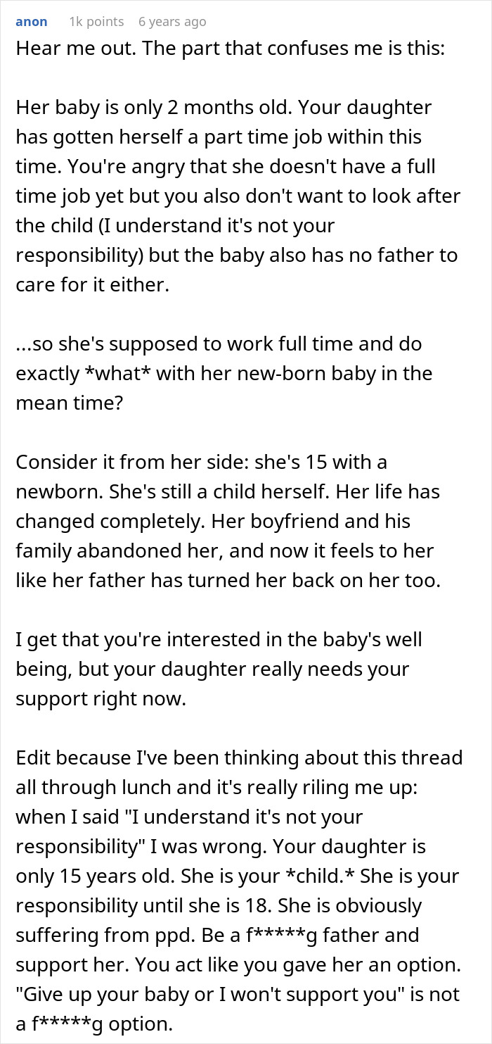 Comment discussing the challenges a dad faces calling CPS on his teen daughter and the need for parental support. Comment discussing the challenges a dad faces calling CPS on his teen daughter and the need for parental support.